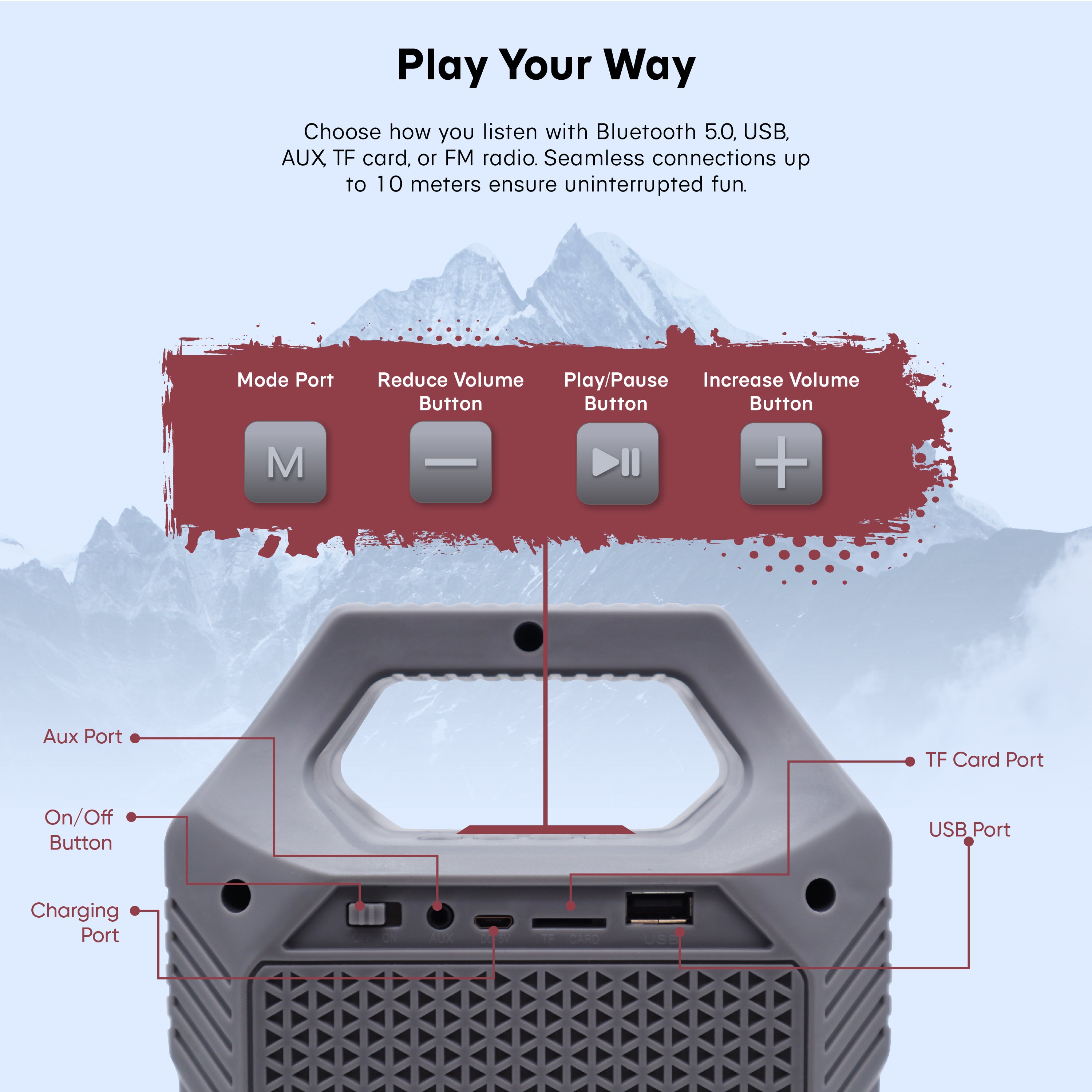 Miller Lite/Coors Light Mini Party Speakers with LED Lights